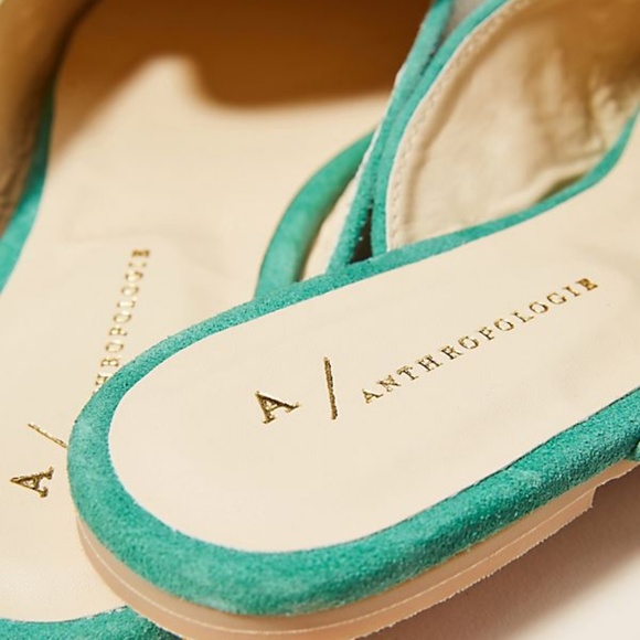 NEW Anthropologie Embroidered Slides - Picture 3 of 6